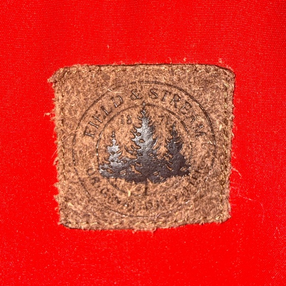 Men’s Field & Stream Red Puffer Vest Insulated Full Zip Fleece Large - Picture 3 of 6